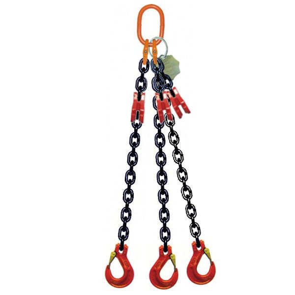 Þriggja arma keðjustroffa G80 (LOK3) 2360–26500 kg