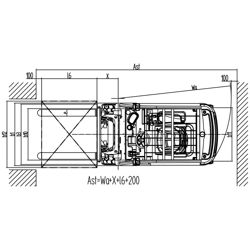 Rafknúinn mótvægisgaffallyftari ECV16S–ECV35S með 1600–3500 kg burðargetu