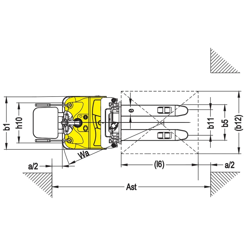 Alrafknúinn staflari EVV10-P/EVV12-P/EVV15-P með ökumannspalli – mynd 3