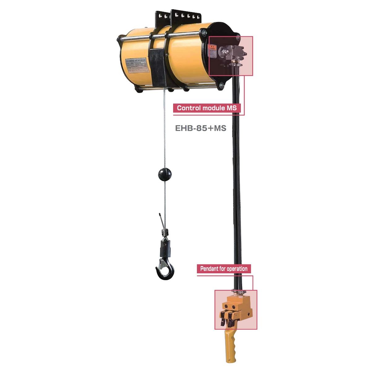 ENDO EHB ATEX-loftknúinn jafnvægisbúnaður (MS-eining), 0–270 kg