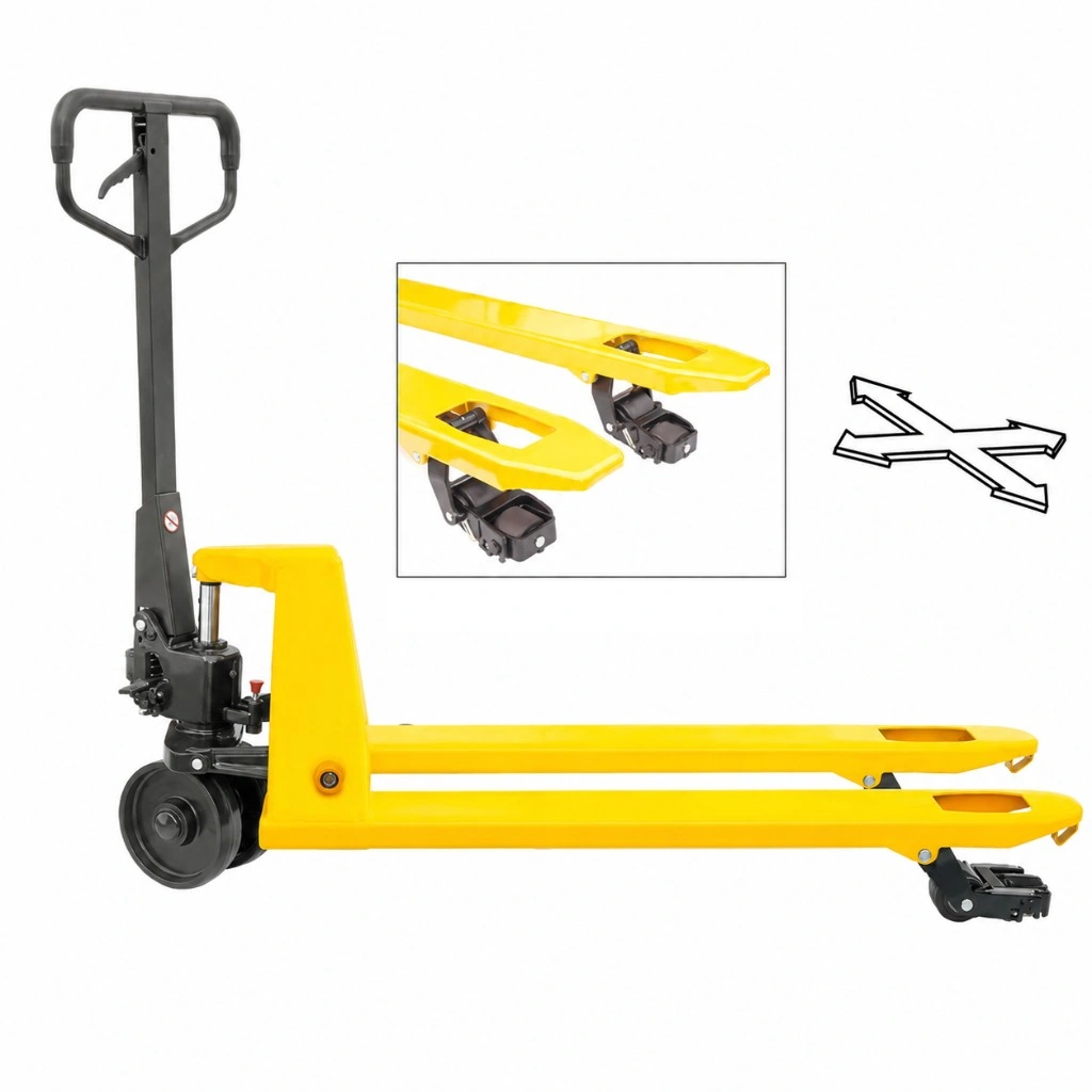 Fjórátta handknúinn brettatjakkur (RPV2500CS), 2500 kg