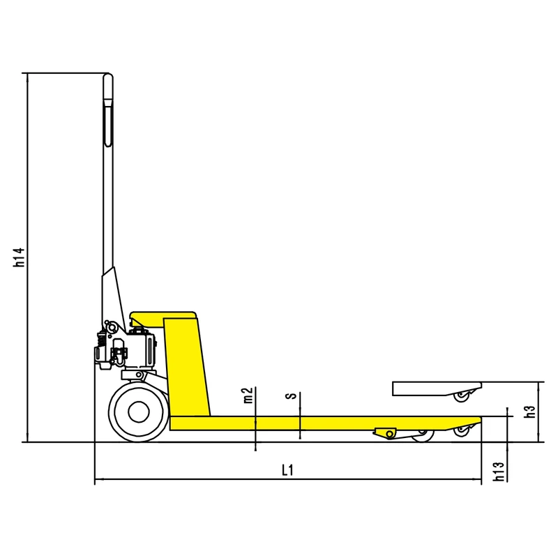 Galvanized Hand Pallet Truck (RPV2500G) 2500 kg