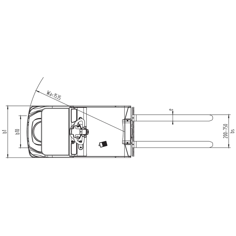 Rafknúinn tínslulyftari NKV10-P með 1000 kg burðargetu – mynd 5