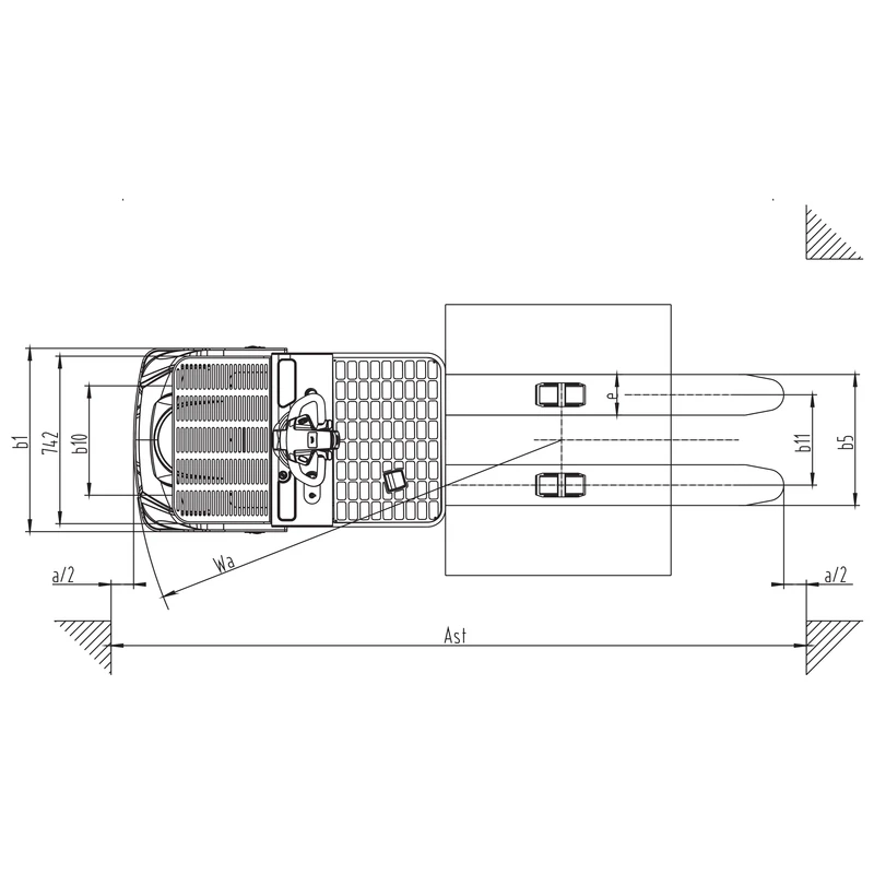 Rafknúið lághæðarpöntunartínslutæki NKV10/NKV12, 1000–1200 kg – mynd 5