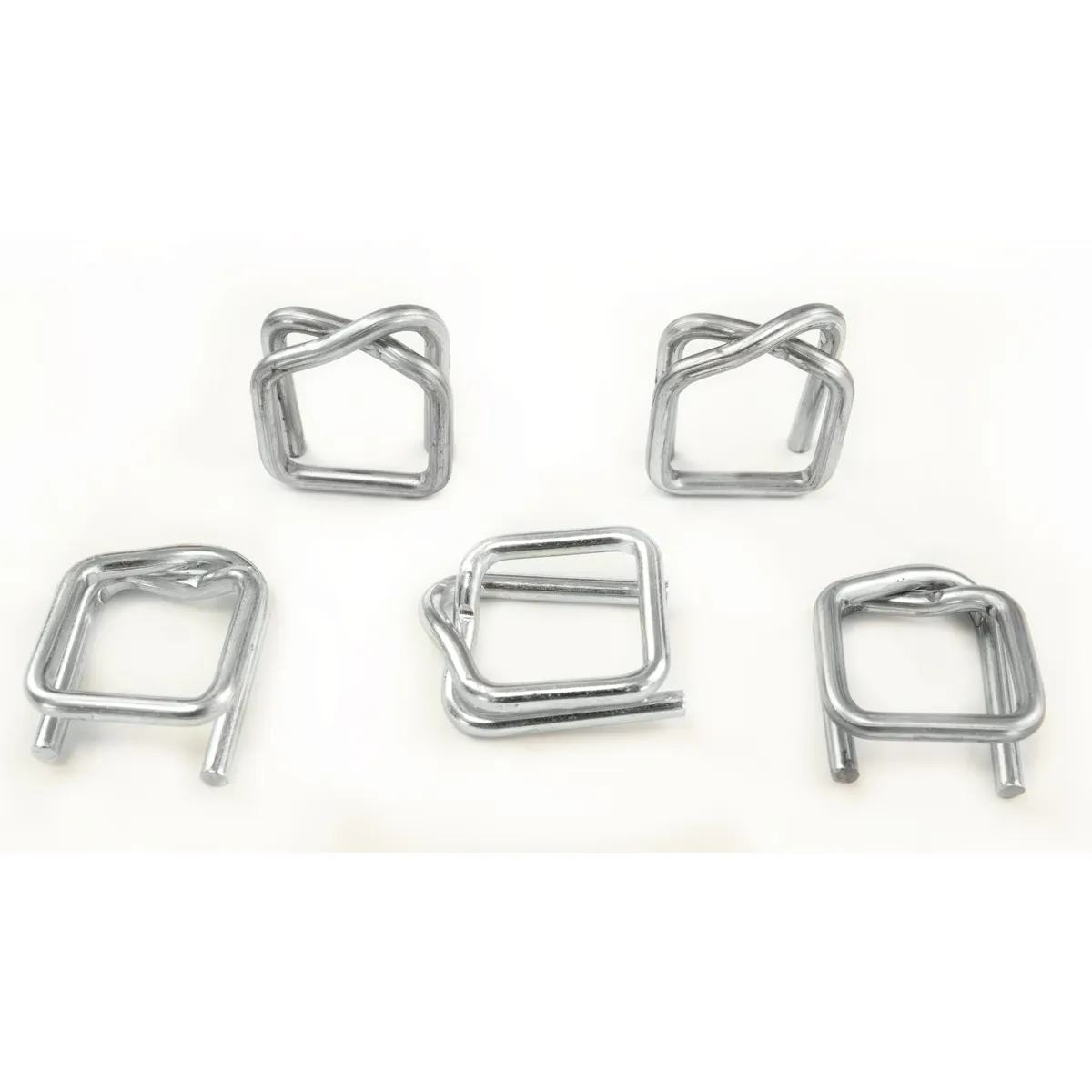 Sinkhúðaðar málmspennur fyrir pólýesterpökkunarband (BUCKLES-19G), 19 mm