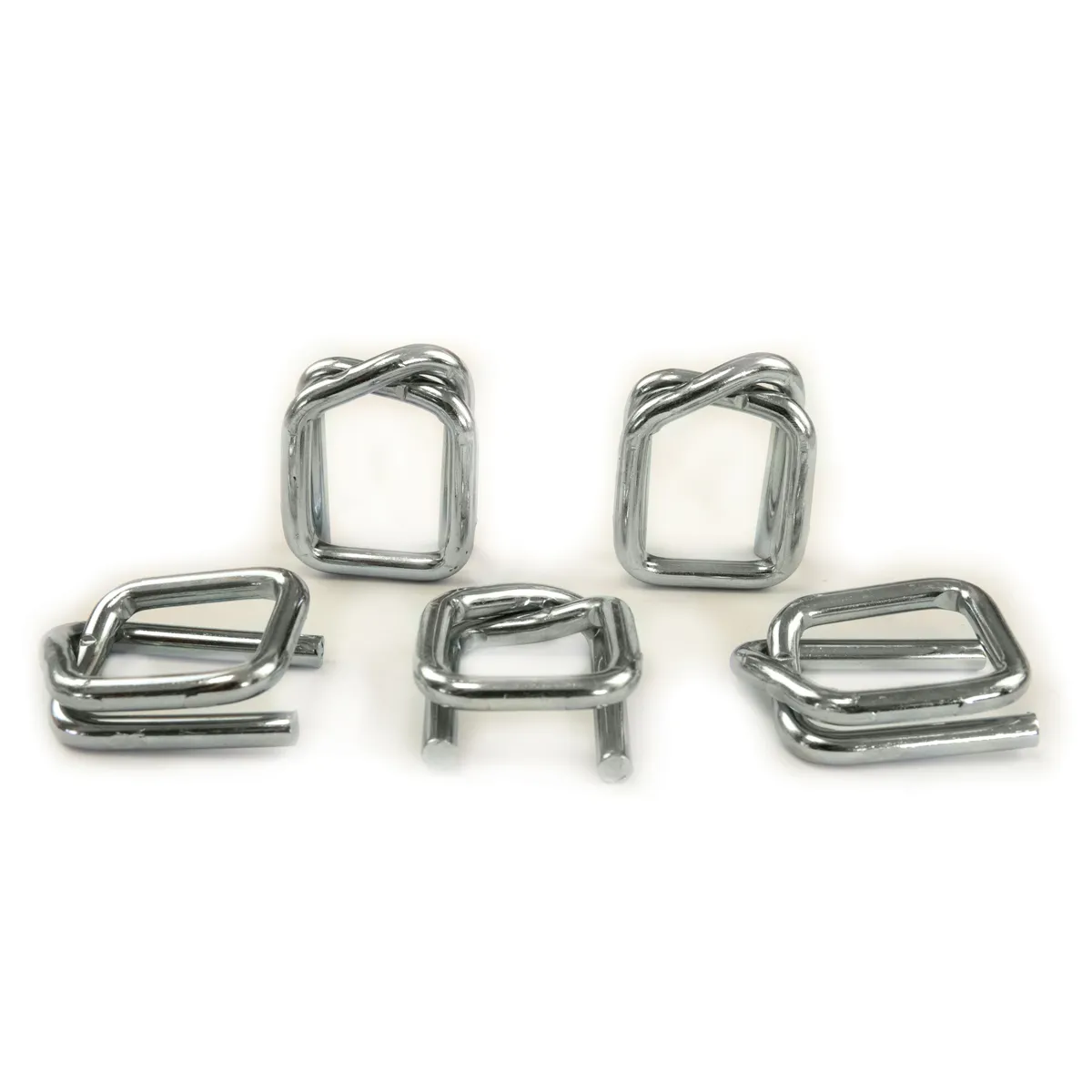 Galvanhúðaðar sylgjur fyrir pólýesterpökkunarband (BUCKLES-25G), 25 mm