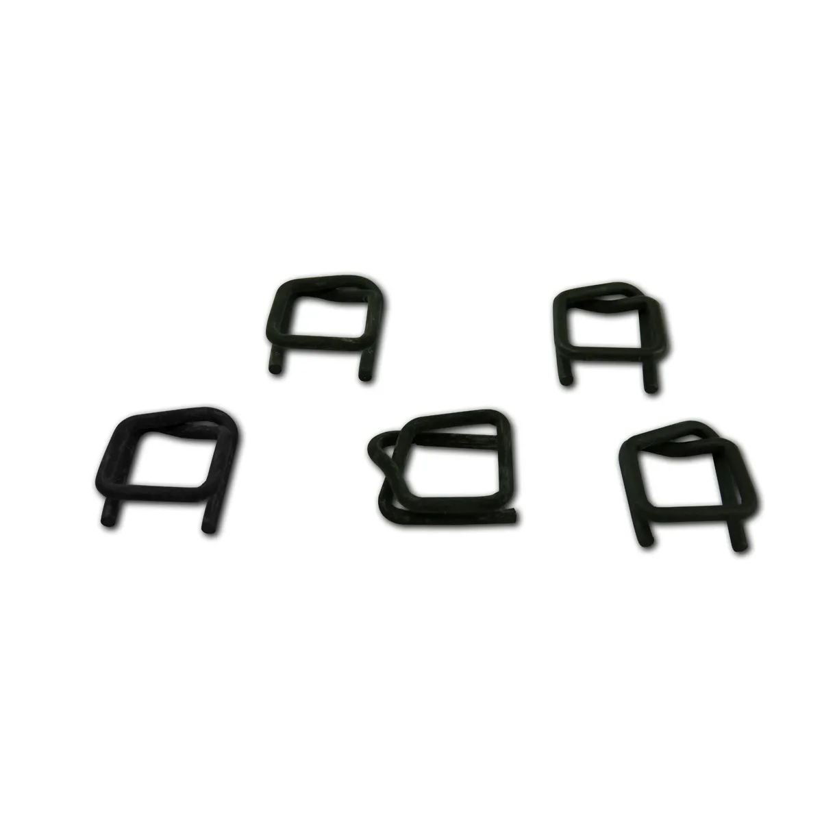 Fosfathúðaðar lokunarklemmur fyrir pólýesterpökkunarband (BUCKLES-13F), 13 mm