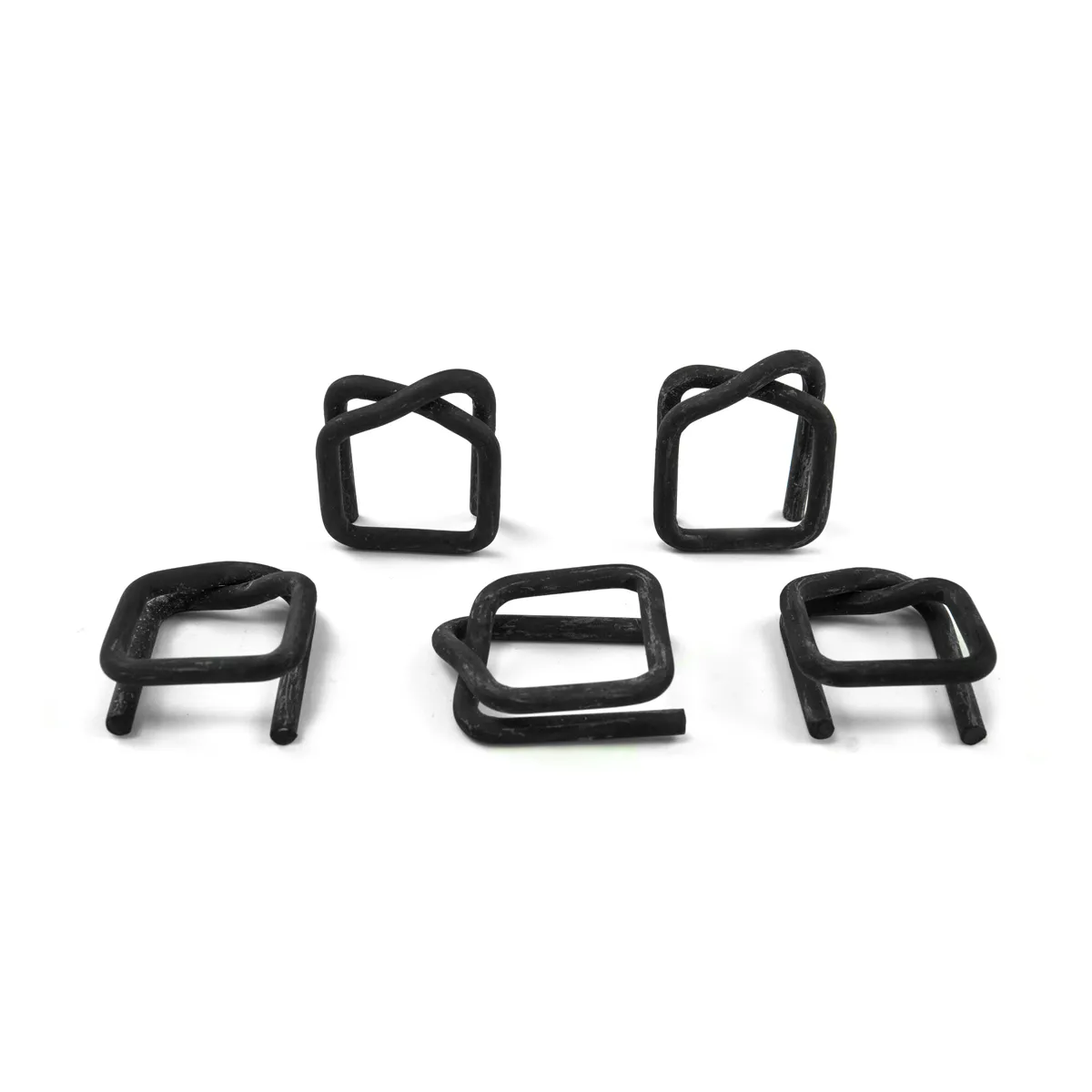 Fosfathúðaðar klemmur fyrir pólýesterpökkunarband (BUCKLES-25F), 25 mm