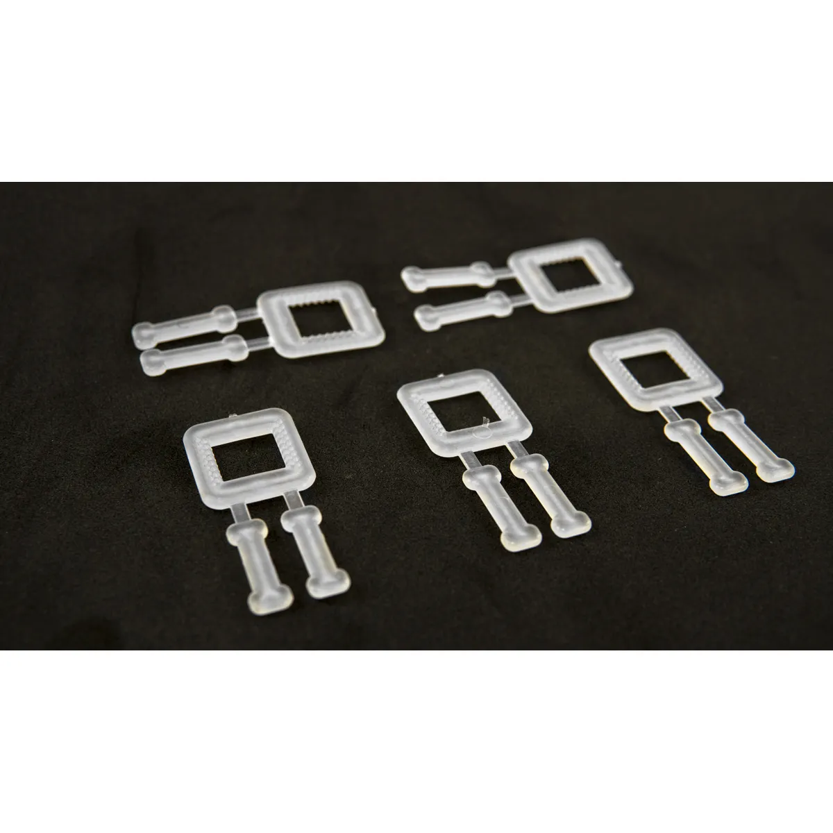 Hvítar plastsylgjur fyrir PP-pökkunarband (BUCKLES-5P), 12 mm