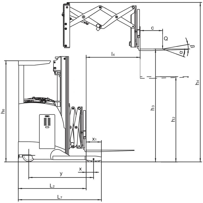 Rafknúinn skotlyftari REV15DS/REV18DS, 1.500–1.800 kg – mynd 16