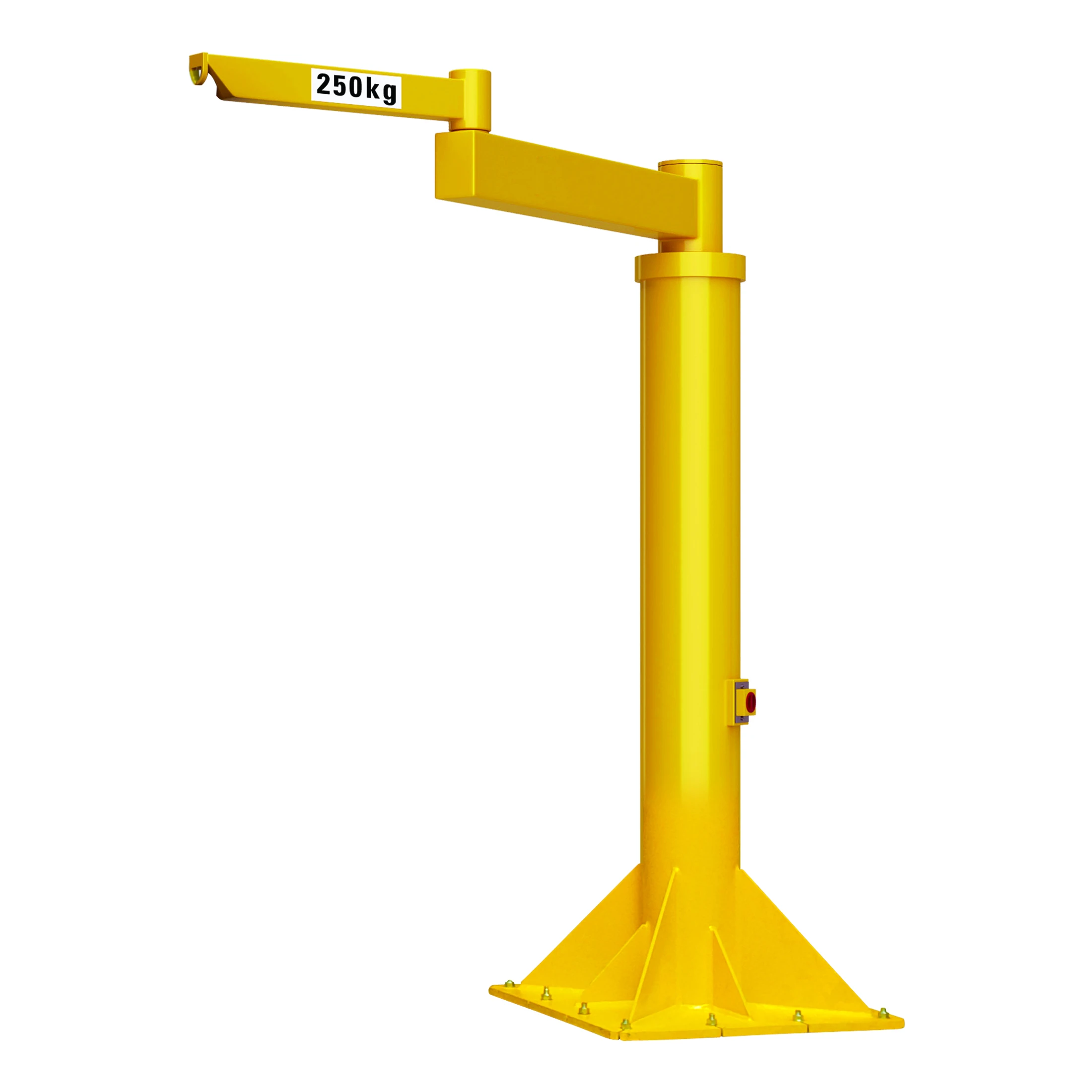 Liðskiptur sjálfberandi súlubómukrani (ZSD-S), 50–1000 kg, 2–5 m